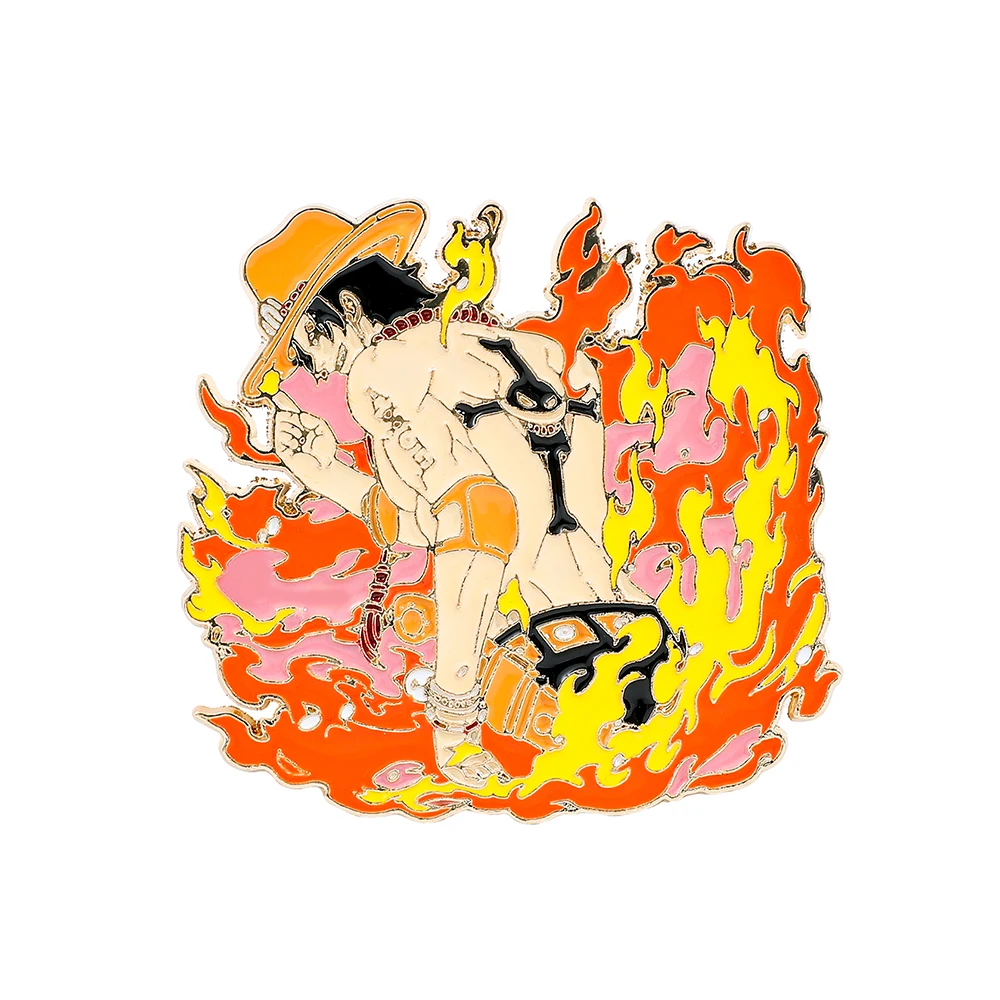 Embroidery Textile - 1 unidad de broche de anime