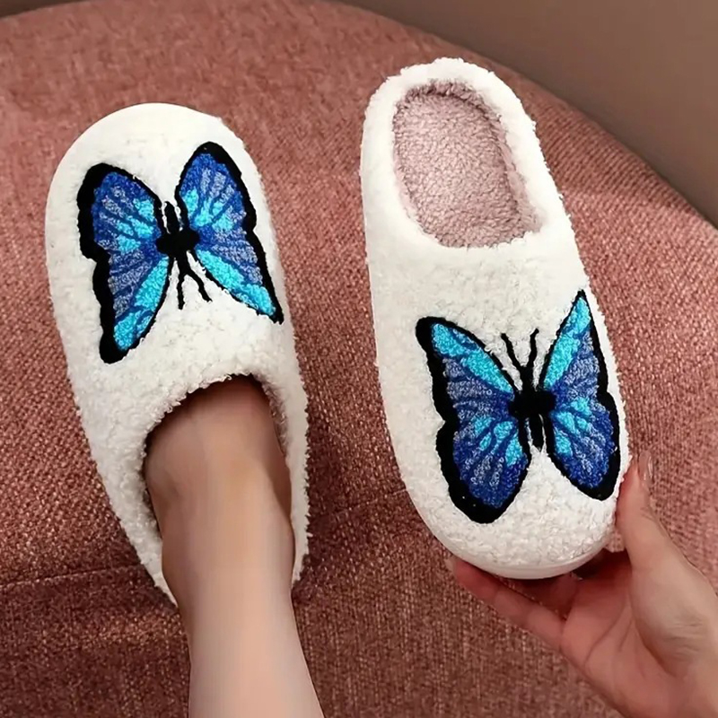 Embroidery Fabric - Pantuflas Unisex SHAJI de Algodón Afelpado