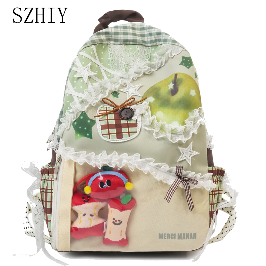 Embroidery Kit Pouch - Mochila Colorida para Estudiantes Universitarias y