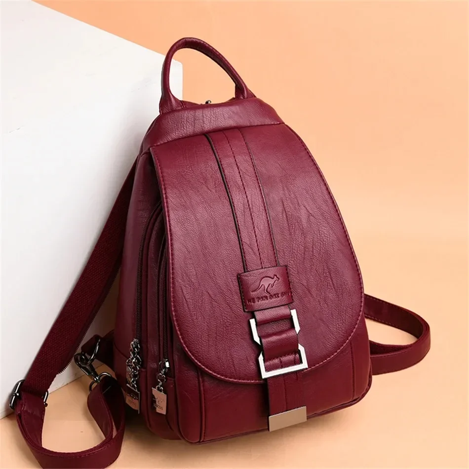 Embroidery Kit Pouch - Mochilas multifuncionales de cuero para mujer,
