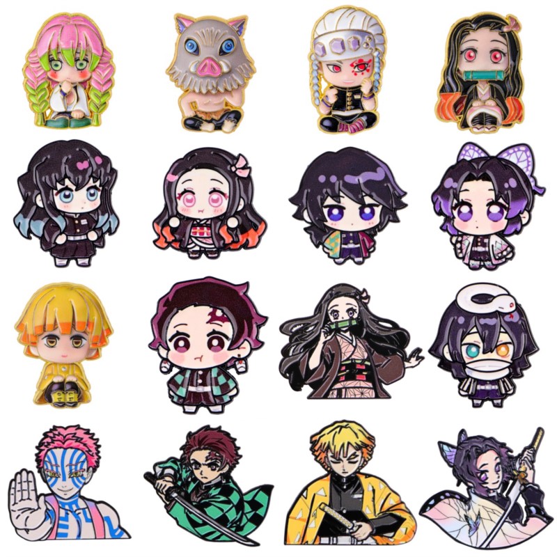 Embroidery Textile - Pins de esmalte de personajes de