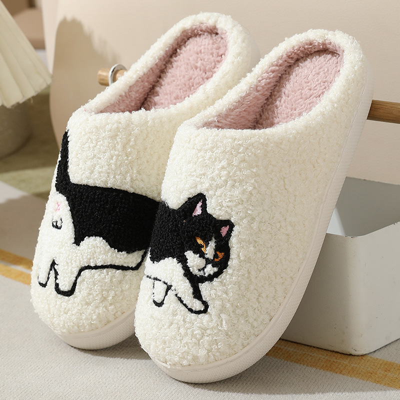 Embroidery Fabric - Zapatillas de casa con bordado de