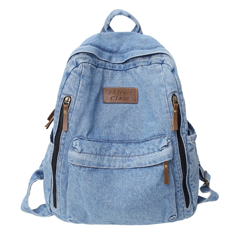 Mochilas de mezclilla de moda  - Embroidery Kit Pouch reseña y precio