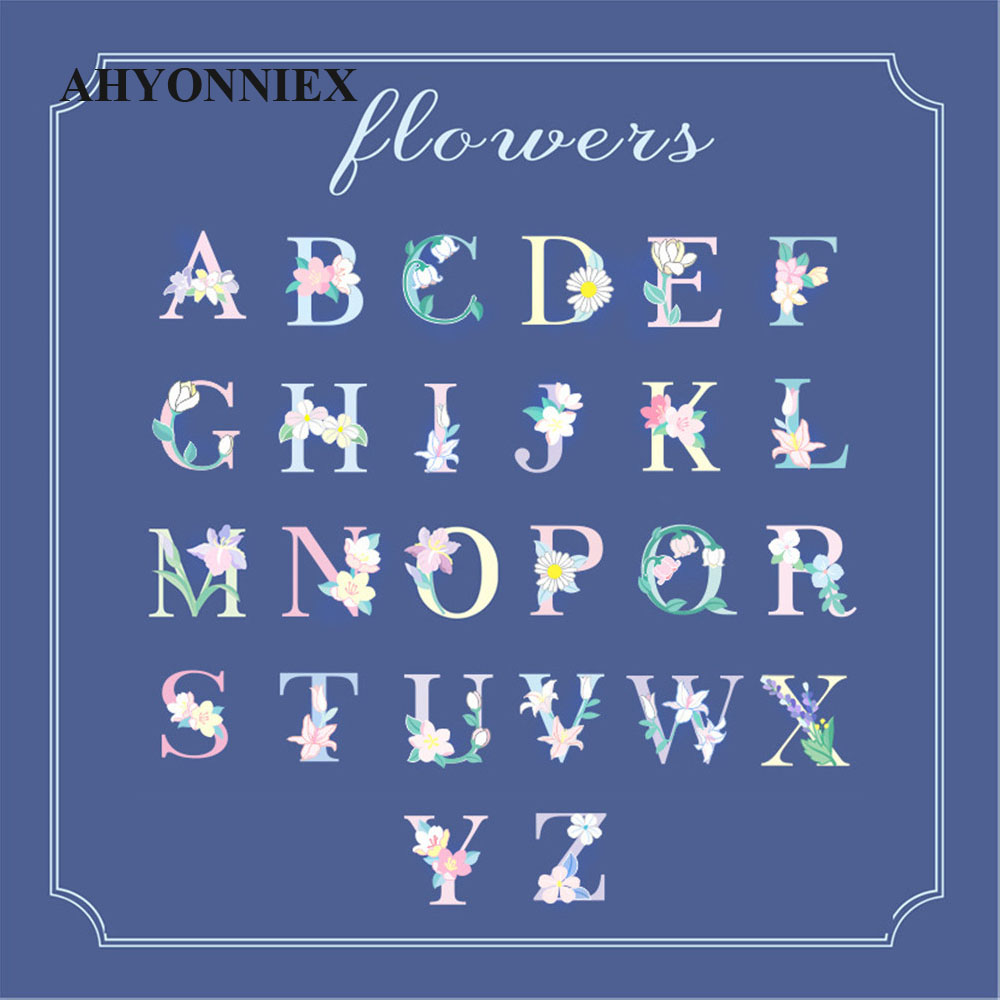 Parche de flores con letras en - Embroidery Letter N reseña y precio