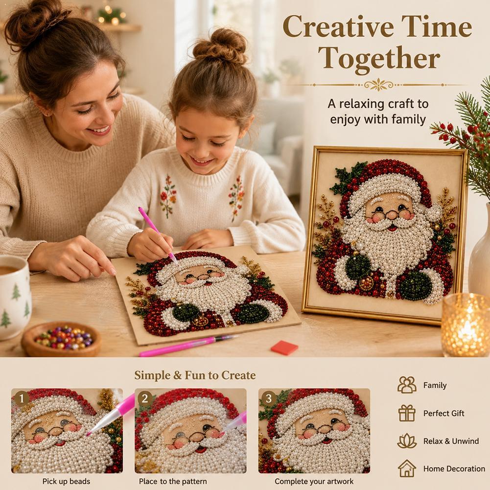 Kit de Arte con Perlas de Papá - Embroidery Xmas reseña y precio