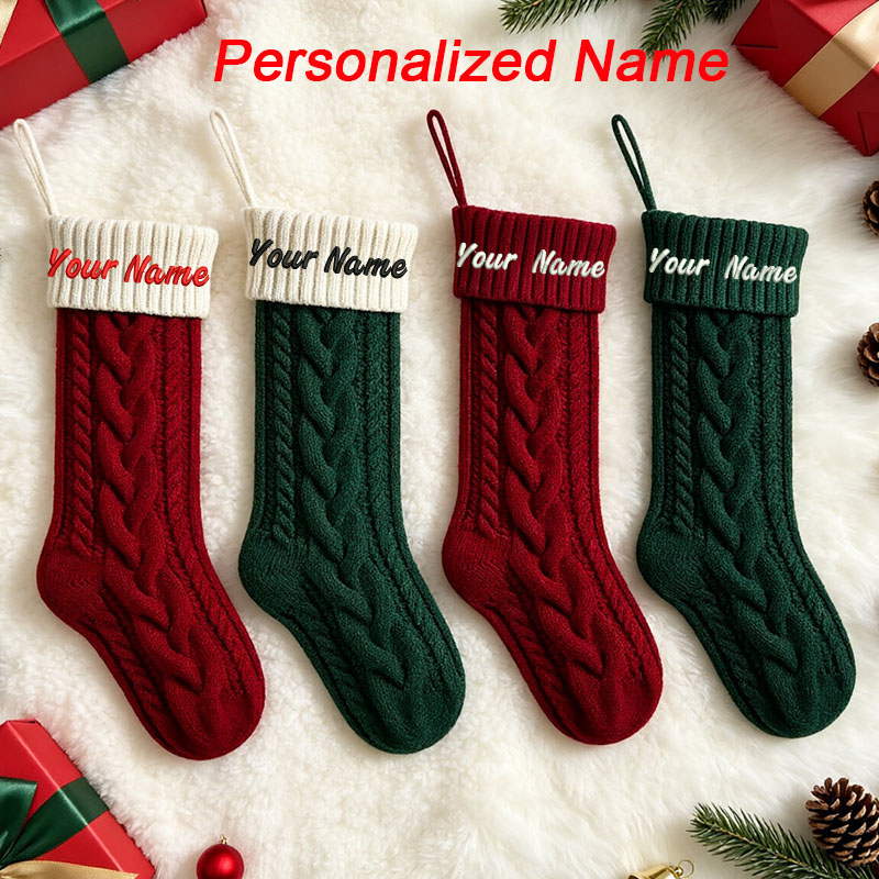 Calcetín navideño con bordado  - Embroidery Xmas Stocking reseña y precio