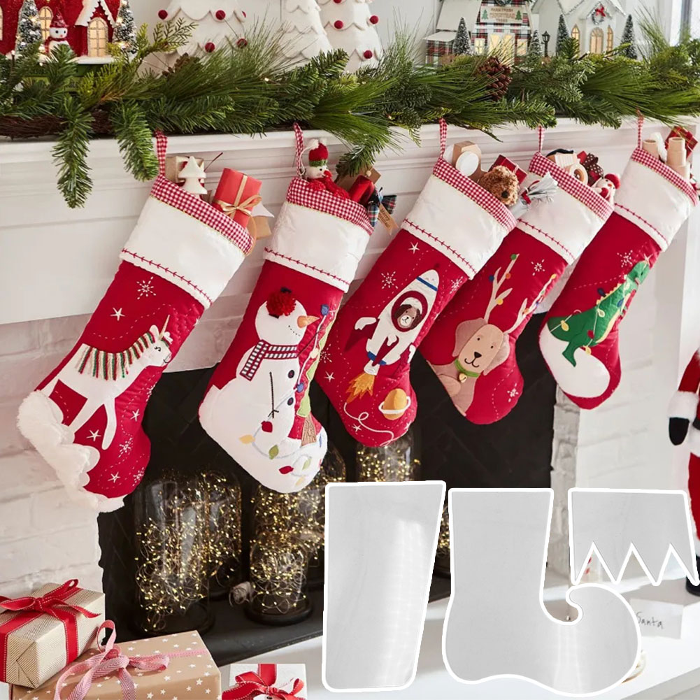 Plantilla de medias de Navidad - Embroidery Xmas Stocking reseña y precio