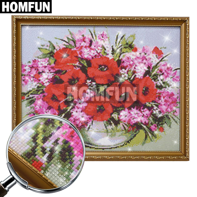 HOMFUN-Kit de pintura diamante - Embroidery Cross Stitch Patterns reseña y precio