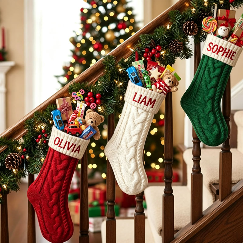 Calcetines navideños bordados  - Embroidery Xmas reseña y precio