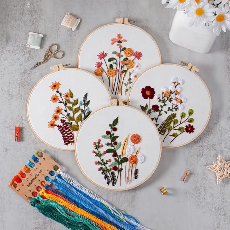 Patrón floral 3D, kit de borda - Embroidery Lovers reseña y precio