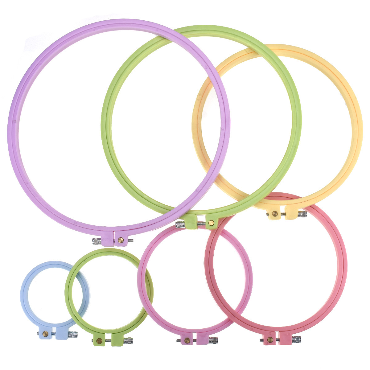 1/7 Piezas Aro de Bordado de P - Embroidery Hoop Plastic reseña y precio