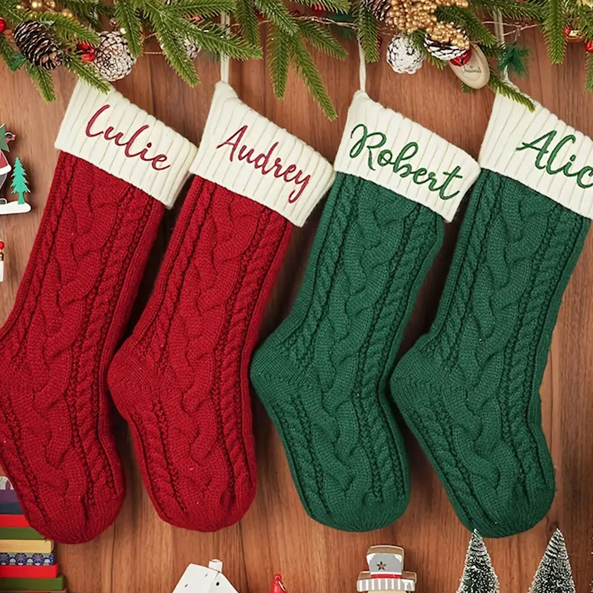Una media navideña personaliza - Embroidery Xmas reseña y precio