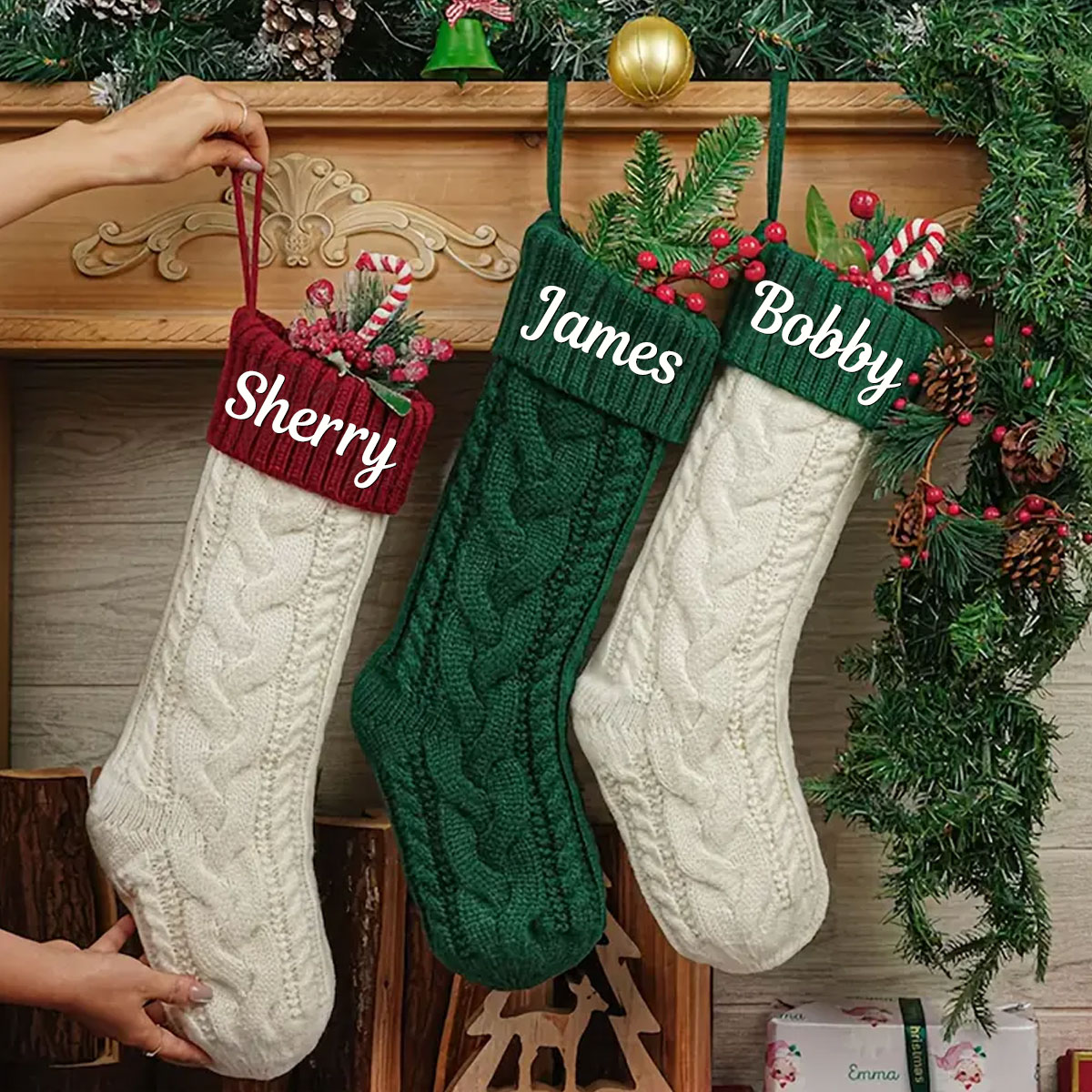 Una media navideña personaliza - Embroidery Xmas reseña y precio