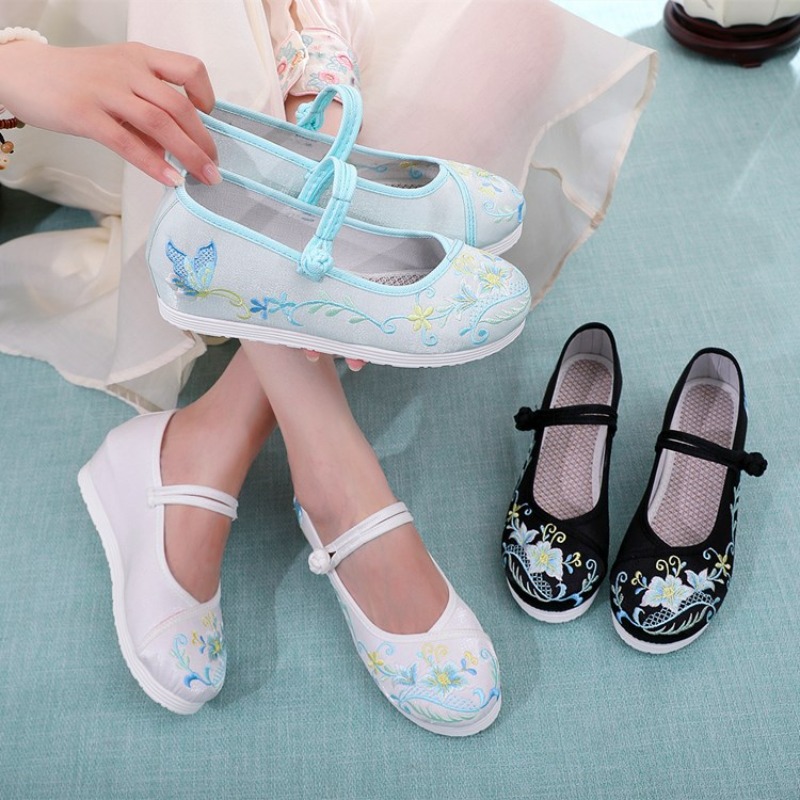 Zapatos Hanfu con Aumento de A - Embroidery Fabric reseña y precio