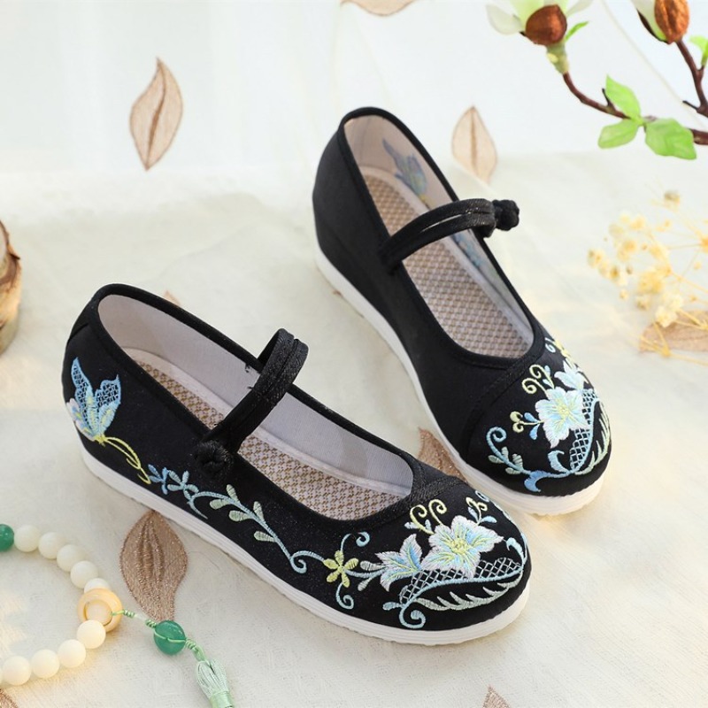 Zapatos Hanfu con Aumento de A - Embroidery Fabric reseña y precio