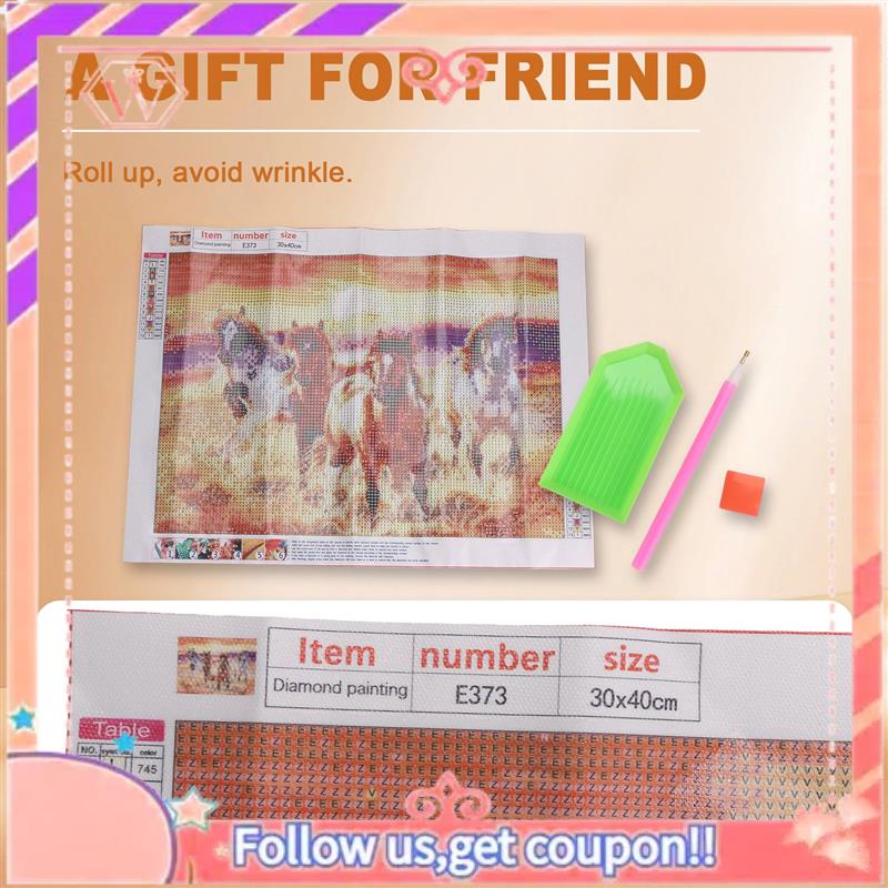 Pintura de diamante cuadrado D - Embroidery Running Stitch reseña y precio