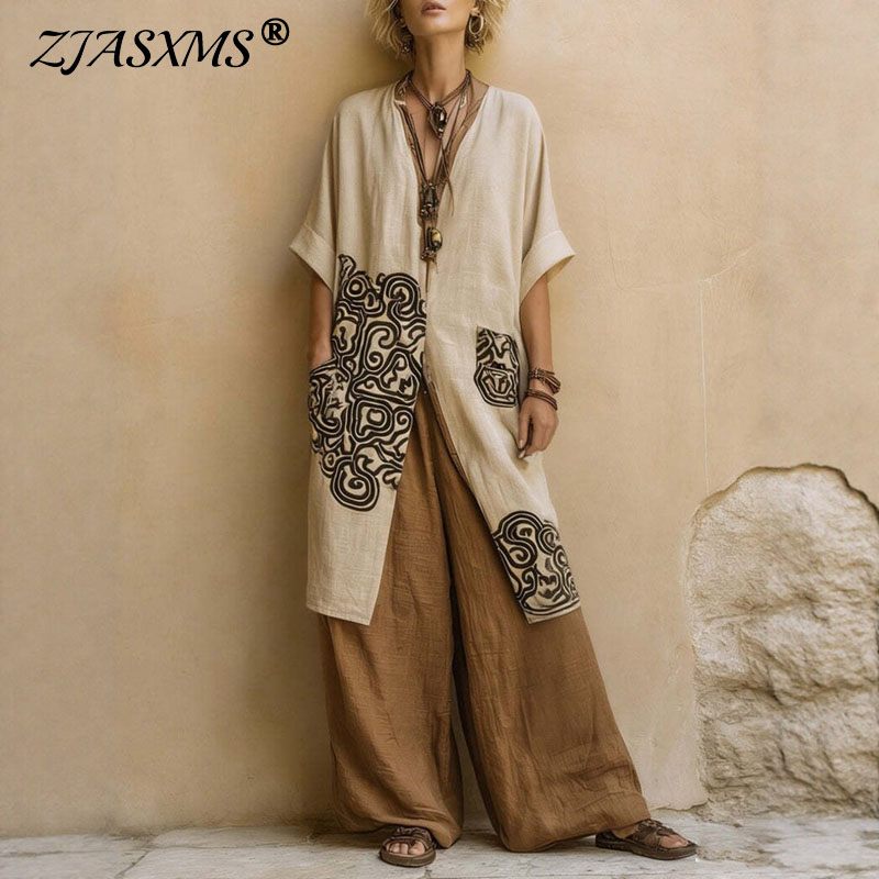 Conjunto de 3 Piezas de Kimono - Embroidery Motif reseña y precio