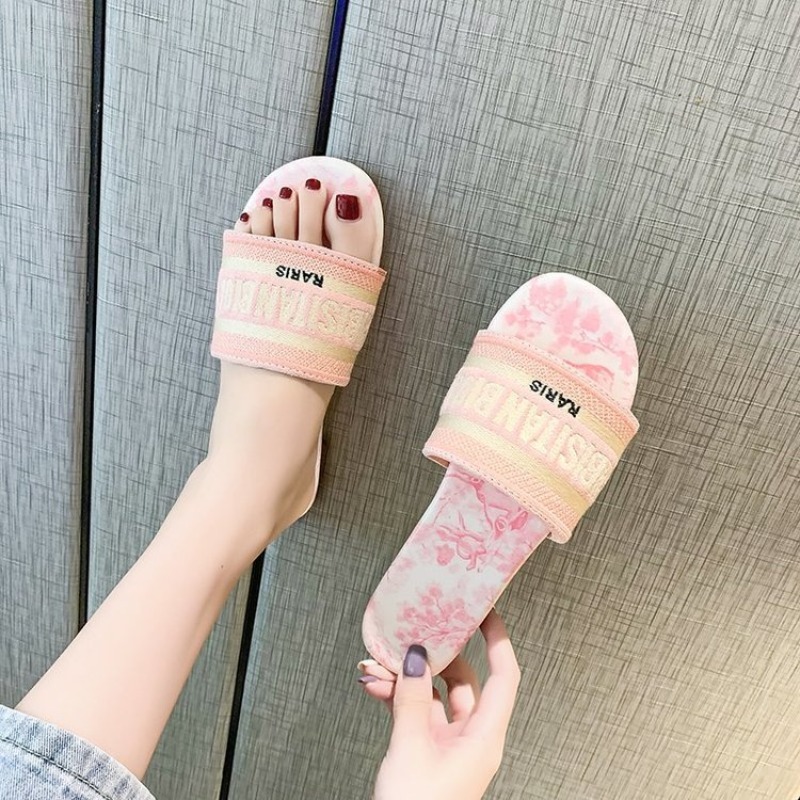 Zapatillas planas a la moda pa - Embroidery Font reseña y precio