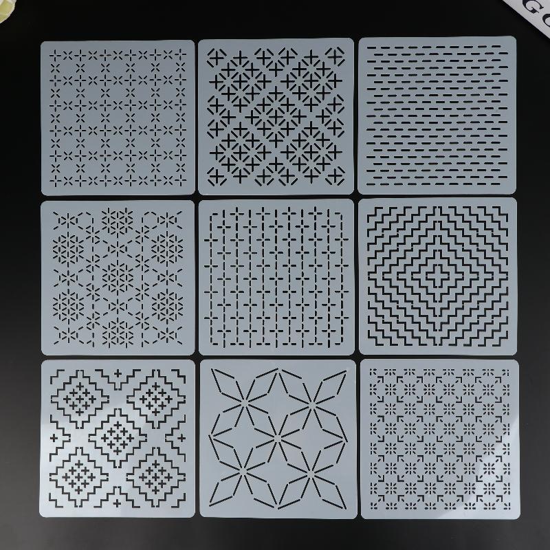 Plantilla de bordado Sashiko,  - Embroidery Motif reseña y precio