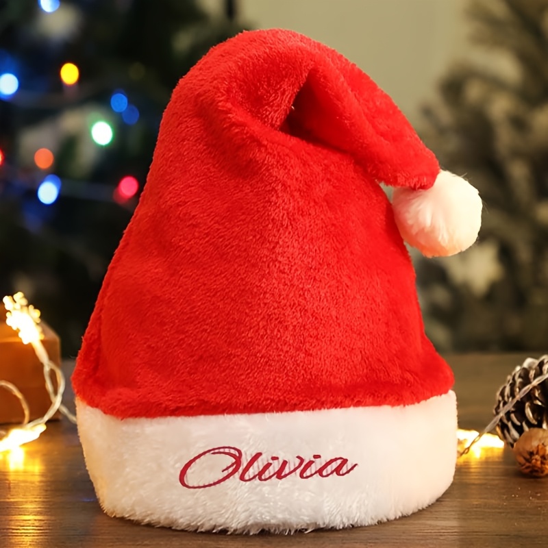 Gorro de Papá Noel Personaliza - Embroidery Xmas reseña y precio