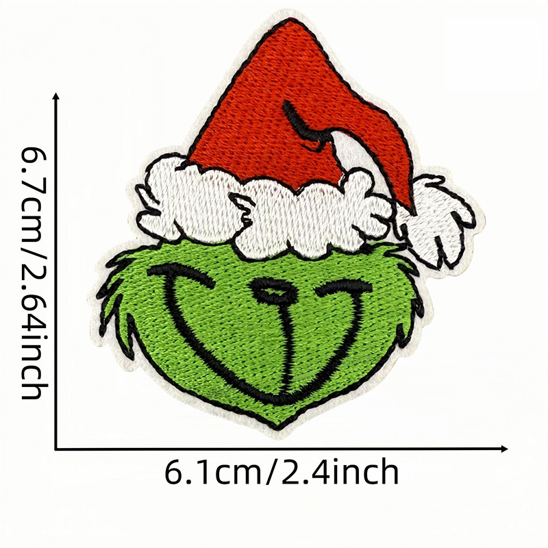 10 unidades de apliques navide - Embroidery Xmas Stocking reseña y precio
