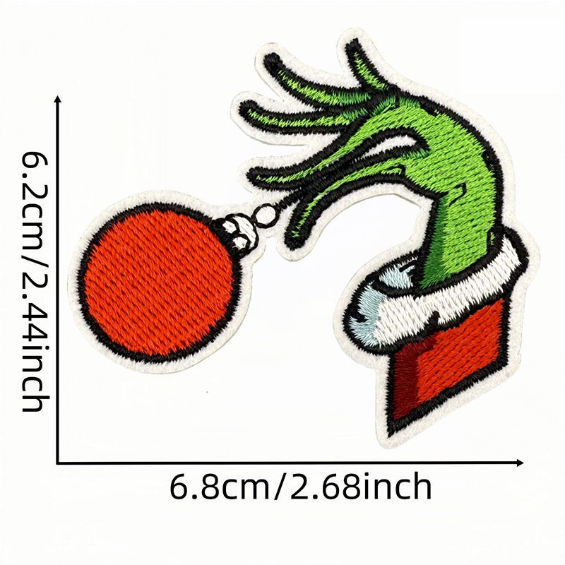 10 unidades de apliques navide - Embroidery Xmas Stocking reseña y precio