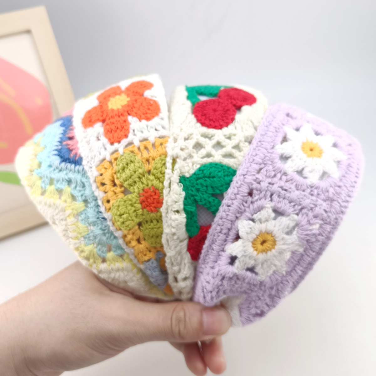 Diadema ancha de lana tejida c - Embroidery Hoop Plastic reseña y precio