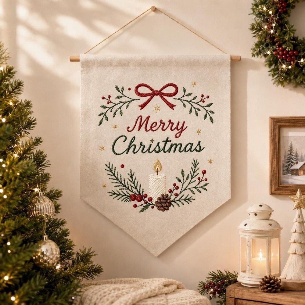 Kit de bordado navideño hecho  - Embroidery Xmas reseña y precio